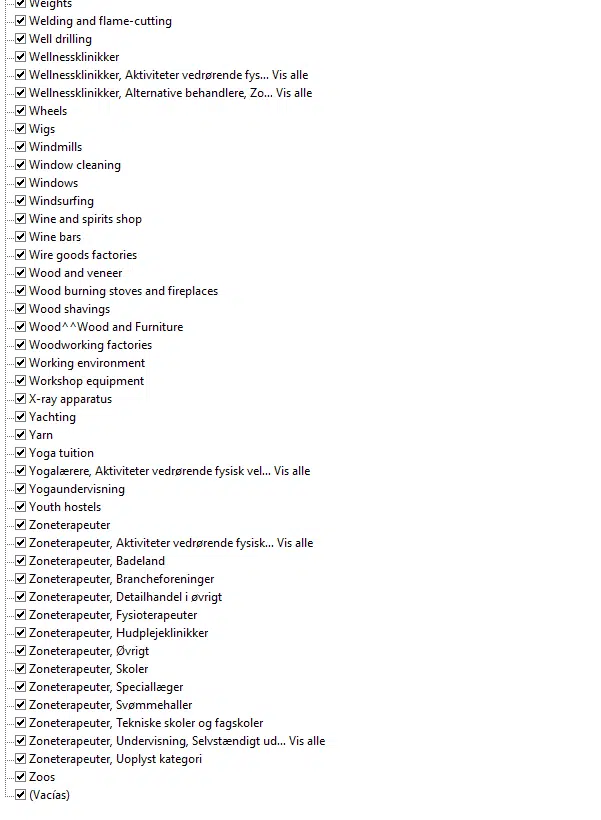 Baza de date a companiilor din Danemarca EXCEL Download 6