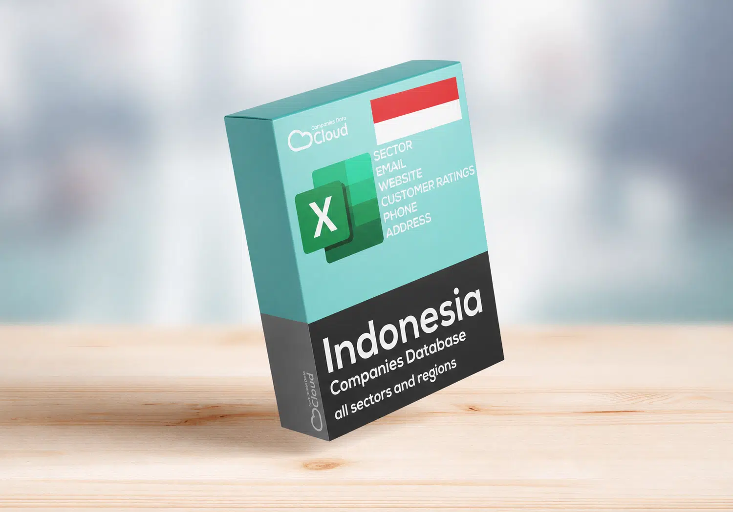 Base de datos de empresas de Indonesia (Excel) para descargar (portada del producto)